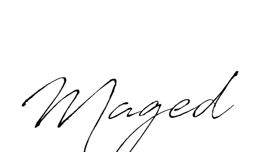 Maged stylish signature style. Best Handwritten Sign (Antro_Vectra) for my name. Handwritten Signature Collection Ideas for my name Maged. Maged signature style 6 images and pictures png