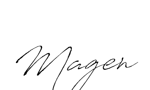 You should practise on your own different ways (Antro_Vectra) to write your name (Magen) in signature. don't let someone else do it for you. Magen signature style 6 images and pictures png