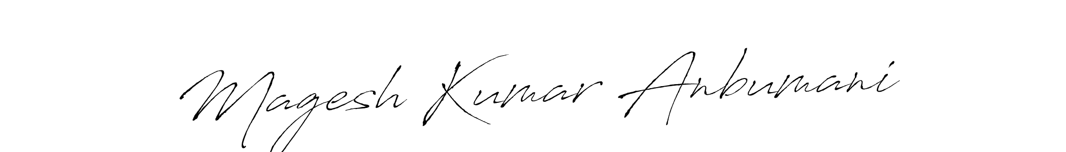 Design your own signature with our free online signature maker. With this signature software, you can create a handwritten (Antro_Vectra) signature for name Magesh Kumar Anbumani. Magesh Kumar Anbumani signature style 6 images and pictures png
