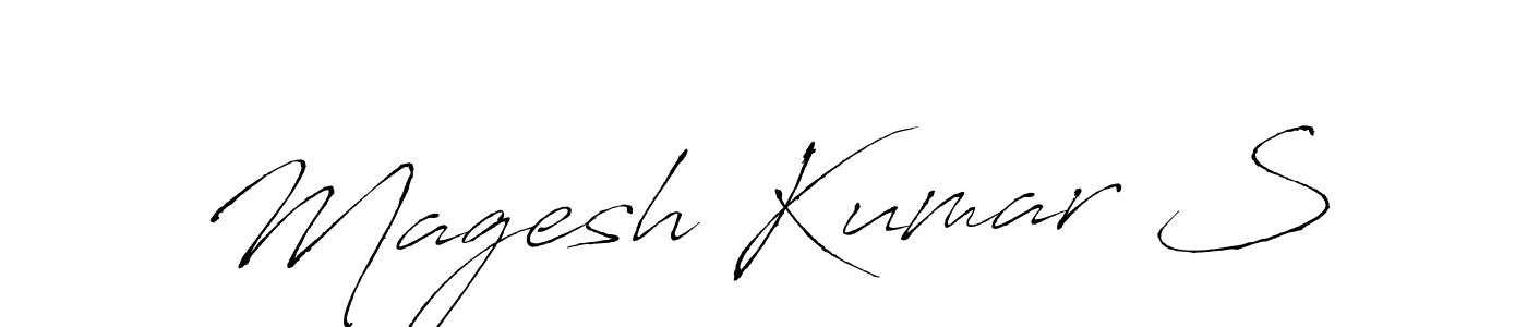 It looks lik you need a new signature style for name Magesh Kumar S. Design unique handwritten (Antro_Vectra) signature with our free signature maker in just a few clicks. Magesh Kumar S signature style 6 images and pictures png