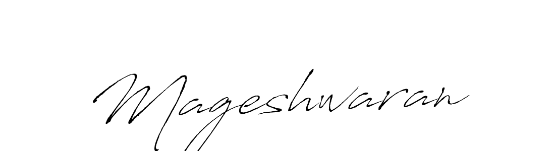 Create a beautiful signature design for name Mageshwaran. With this signature (Antro_Vectra) fonts, you can make a handwritten signature for free. Mageshwaran signature style 6 images and pictures png