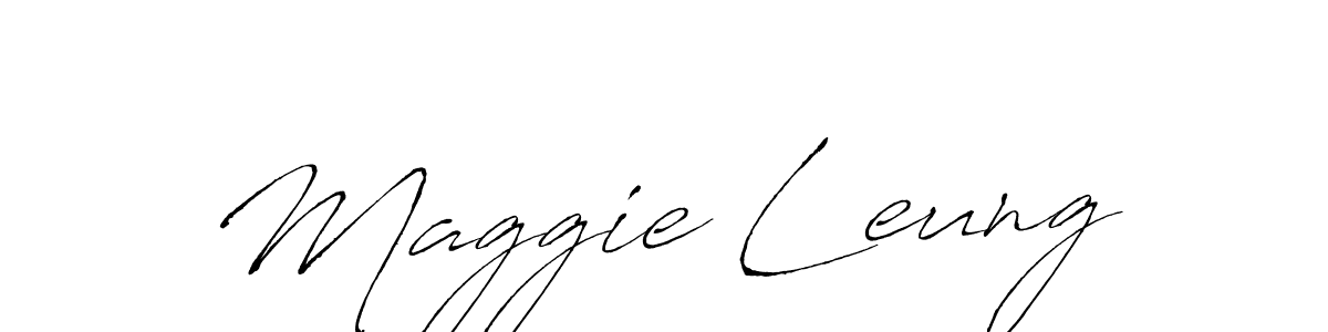 Maggie Leung stylish signature style. Best Handwritten Sign (Antro_Vectra) for my name. Handwritten Signature Collection Ideas for my name Maggie Leung. Maggie Leung signature style 6 images and pictures png