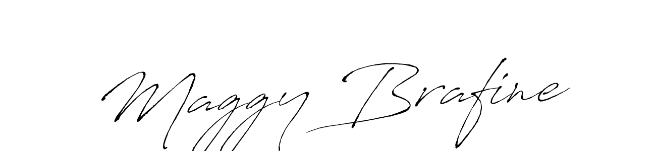 How to make Maggy Brafine name signature. Use Antro_Vectra style for creating short signs online. This is the latest handwritten sign. Maggy Brafine signature style 6 images and pictures png