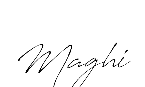 Design your own signature with our free online signature maker. With this signature software, you can create a handwritten (Antro_Vectra) signature for name Maghi. Maghi signature style 6 images and pictures png