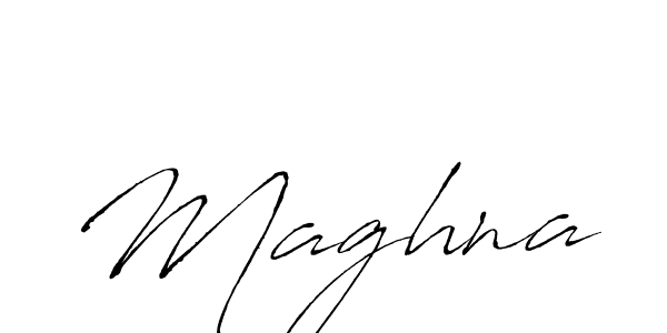 Make a beautiful signature design for name Maghna. With this signature (Antro_Vectra) style, you can create a handwritten signature for free. Maghna signature style 6 images and pictures png