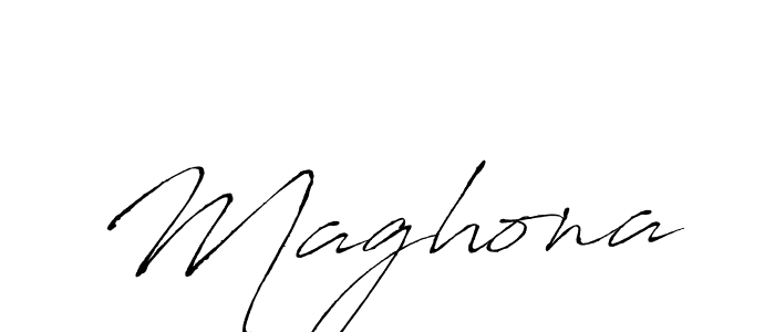 Maghona stylish signature style. Best Handwritten Sign (Antro_Vectra) for my name. Handwritten Signature Collection Ideas for my name Maghona. Maghona signature style 6 images and pictures png