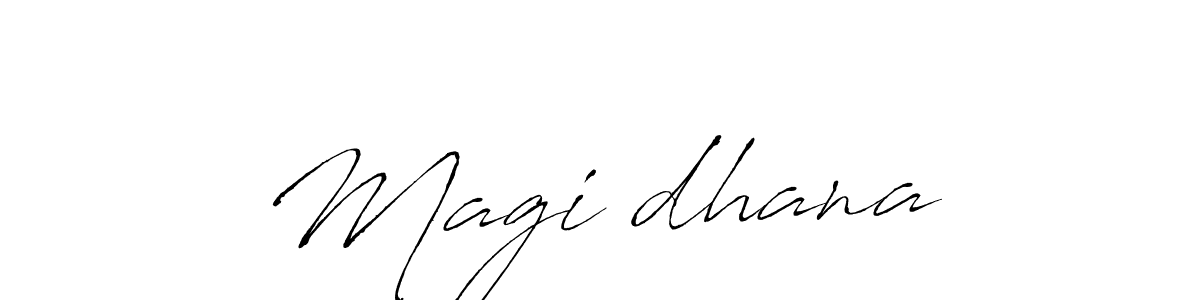 It looks lik you need a new signature style for name Magi❤dhana. Design unique handwritten (Antro_Vectra) signature with our free signature maker in just a few clicks. Magi❤dhana signature style 6 images and pictures png