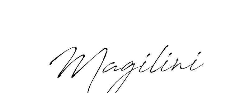 How to make Magilini signature? Antro_Vectra is a professional autograph style. Create handwritten signature for Magilini name. Magilini signature style 6 images and pictures png