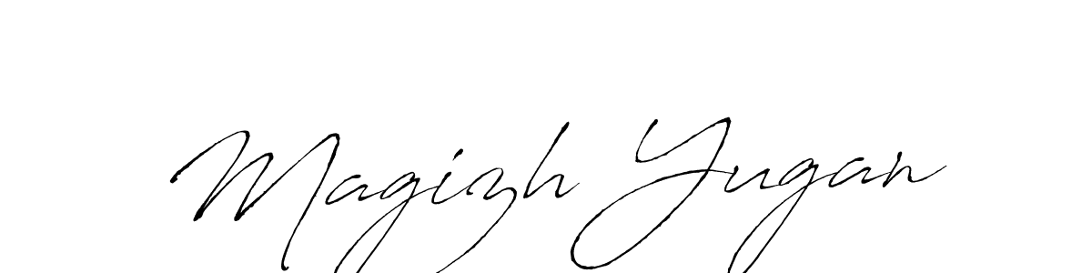 See photos of Magizh Yugan official signature by Spectra . Check more albums & portfolios. Read reviews & check more about Antro_Vectra font. Magizh Yugan signature style 6 images and pictures png