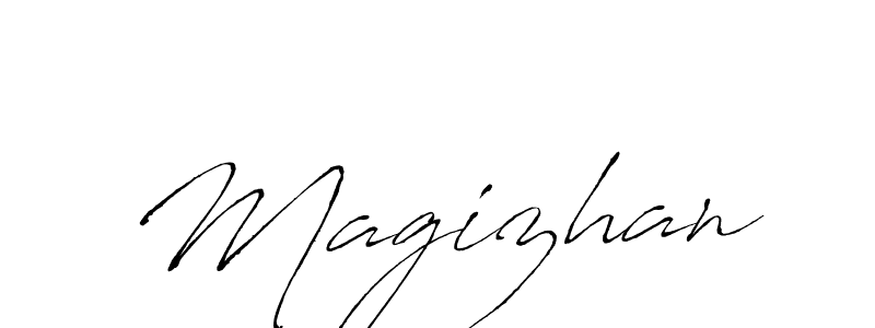 Magizhan stylish signature style. Best Handwritten Sign (Antro_Vectra) for my name. Handwritten Signature Collection Ideas for my name Magizhan. Magizhan signature style 6 images and pictures png