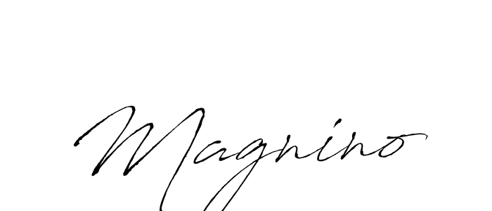 Create a beautiful signature design for name Magnino. With this signature (Antro_Vectra) fonts, you can make a handwritten signature for free. Magnino signature style 6 images and pictures png