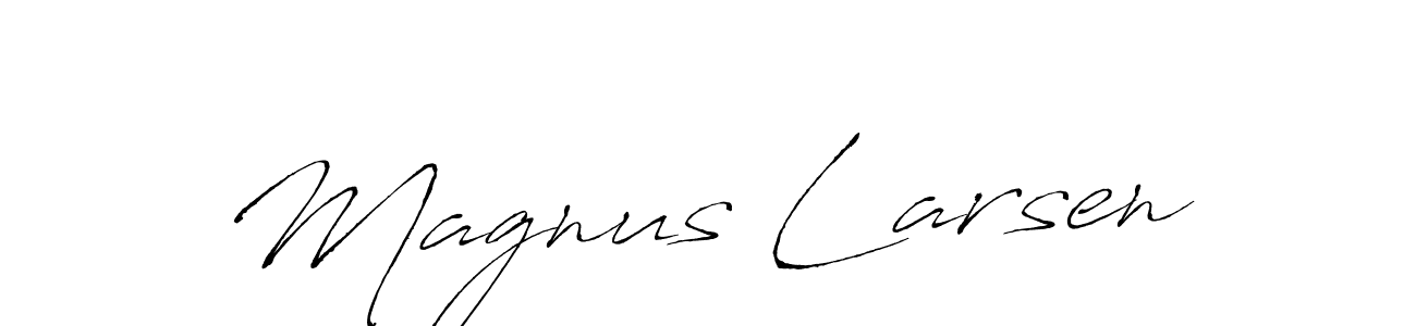 Also we have Magnus Larsen name is the best signature style. Create professional handwritten signature collection using Antro_Vectra autograph style. Magnus Larsen signature style 6 images and pictures png