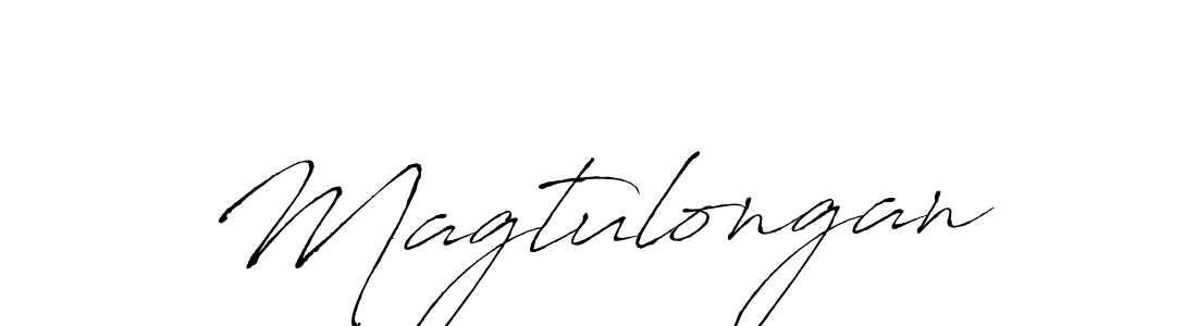 You should practise on your own different ways (Antro_Vectra) to write your name (Magtulongan) in signature. don't let someone else do it for you. Magtulongan signature style 6 images and pictures png