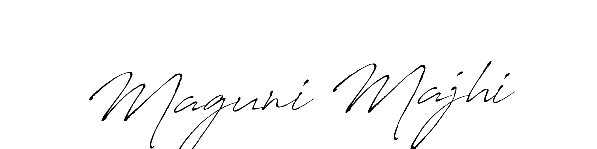 Antro_Vectra is a professional signature style that is perfect for those who want to add a touch of class to their signature. It is also a great choice for those who want to make their signature more unique. Get Maguni Majhi name to fancy signature for free. Maguni Majhi signature style 6 images and pictures png
