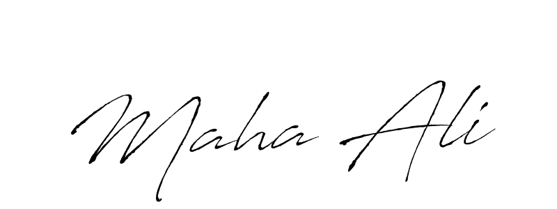 How to make Maha Ali name signature. Use Antro_Vectra style for creating short signs online. This is the latest handwritten sign. Maha Ali signature style 6 images and pictures png