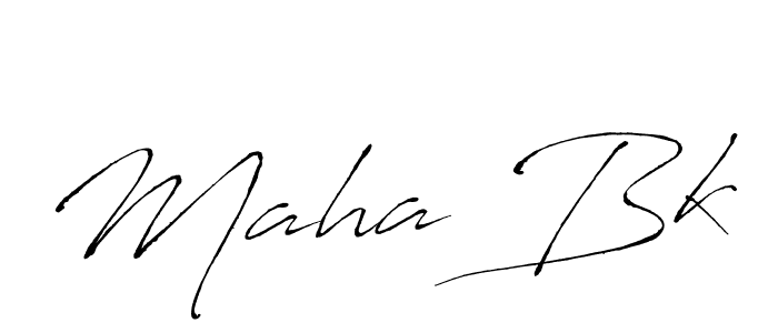 How to make Maha Bk signature? Antro_Vectra is a professional autograph style. Create handwritten signature for Maha Bk name. Maha Bk signature style 6 images and pictures png