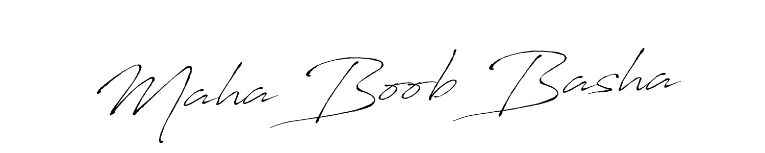 Maha Boob Basha stylish signature style. Best Handwritten Sign (Antro_Vectra) for my name. Handwritten Signature Collection Ideas for my name Maha Boob Basha. Maha Boob Basha signature style 6 images and pictures png