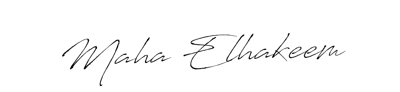 Create a beautiful signature design for name Maha Elhakeem. With this signature (Antro_Vectra) fonts, you can make a handwritten signature for free. Maha Elhakeem signature style 6 images and pictures png