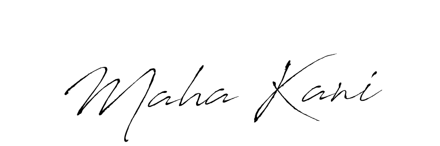 You should practise on your own different ways (Antro_Vectra) to write your name (Maha Kani) in signature. don't let someone else do it for you. Maha Kani signature style 6 images and pictures png