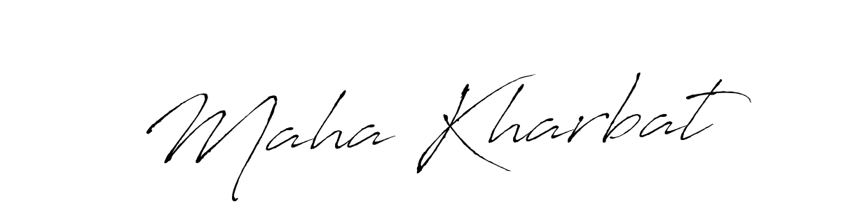 Make a beautiful signature design for name Maha Kharbat. Use this online signature maker to create a handwritten signature for free. Maha Kharbat signature style 6 images and pictures png