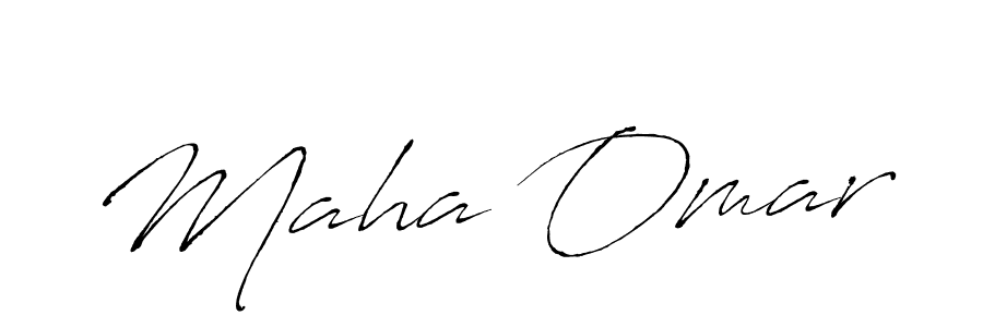 Maha Omar stylish signature style. Best Handwritten Sign (Antro_Vectra) for my name. Handwritten Signature Collection Ideas for my name Maha Omar. Maha Omar signature style 6 images and pictures png