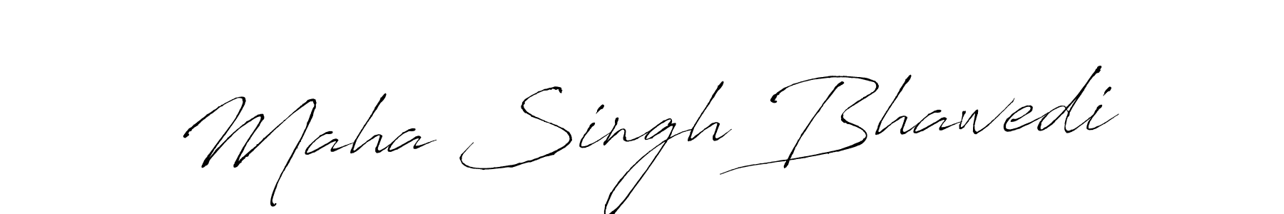 You should practise on your own different ways (Antro_Vectra) to write your name (Maha Singh Bhawedi) in signature. don't let someone else do it for you. Maha Singh Bhawedi signature style 6 images and pictures png