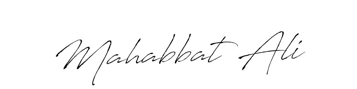 Mahabbat Ali stylish signature style. Best Handwritten Sign (Antro_Vectra) for my name. Handwritten Signature Collection Ideas for my name Mahabbat Ali. Mahabbat Ali signature style 6 images and pictures png