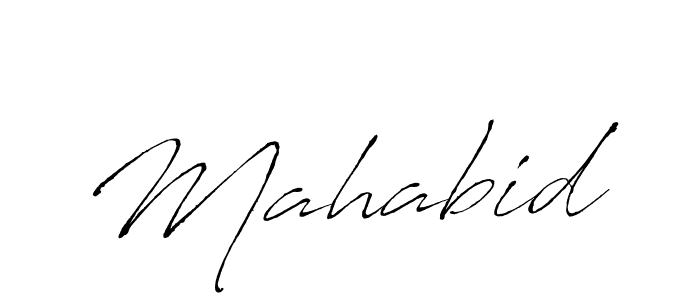 Make a beautiful signature design for name Mahabid. With this signature (Antro_Vectra) style, you can create a handwritten signature for free. Mahabid signature style 6 images and pictures png