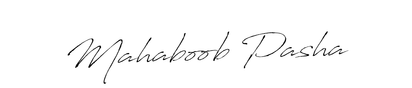 Create a beautiful signature design for name Mahaboob Pasha. With this signature (Antro_Vectra) fonts, you can make a handwritten signature for free. Mahaboob Pasha signature style 6 images and pictures png