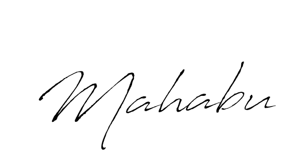 Mahabu stylish signature style. Best Handwritten Sign (Antro_Vectra) for my name. Handwritten Signature Collection Ideas for my name Mahabu. Mahabu signature style 6 images and pictures png