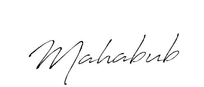 Create a beautiful signature design for name Mahabub. With this signature (Antro_Vectra) fonts, you can make a handwritten signature for free. Mahabub signature style 6 images and pictures png