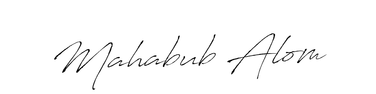 Also You can easily find your signature by using the search form. We will create Mahabub Alom name handwritten signature images for you free of cost using Antro_Vectra sign style. Mahabub Alom signature style 6 images and pictures png