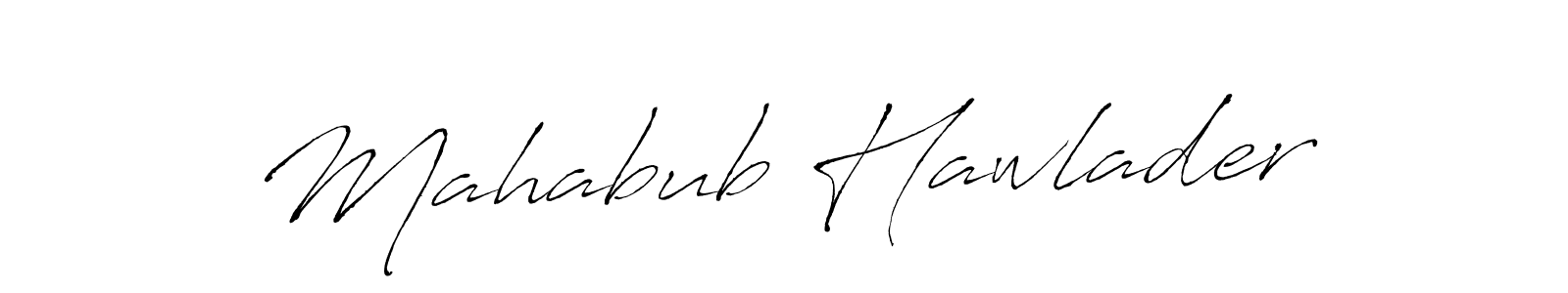 Make a beautiful signature design for name Mahabub Hawlader. With this signature (Antro_Vectra) style, you can create a handwritten signature for free. Mahabub Hawlader signature style 6 images and pictures png