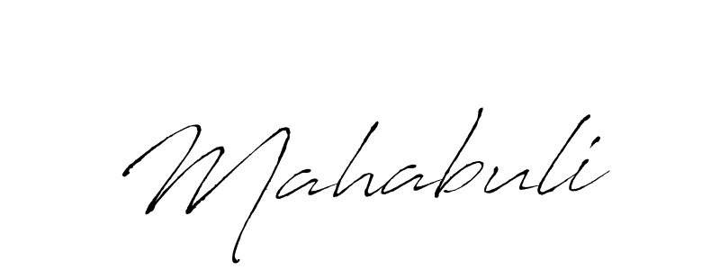 How to make Mahabuli signature? Antro_Vectra is a professional autograph style. Create handwritten signature for Mahabuli name. Mahabuli signature style 6 images and pictures png