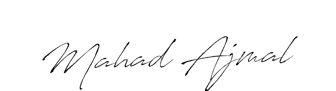 Make a beautiful signature design for name Mahad Ajmal. With this signature (Antro_Vectra) style, you can create a handwritten signature for free. Mahad Ajmal signature style 6 images and pictures png