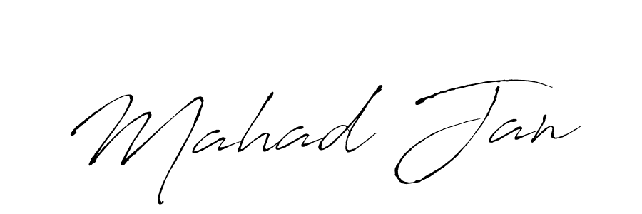 Use a signature maker to create a handwritten signature online. With this signature software, you can design (Antro_Vectra) your own signature for name Mahad Jan. Mahad Jan signature style 6 images and pictures png