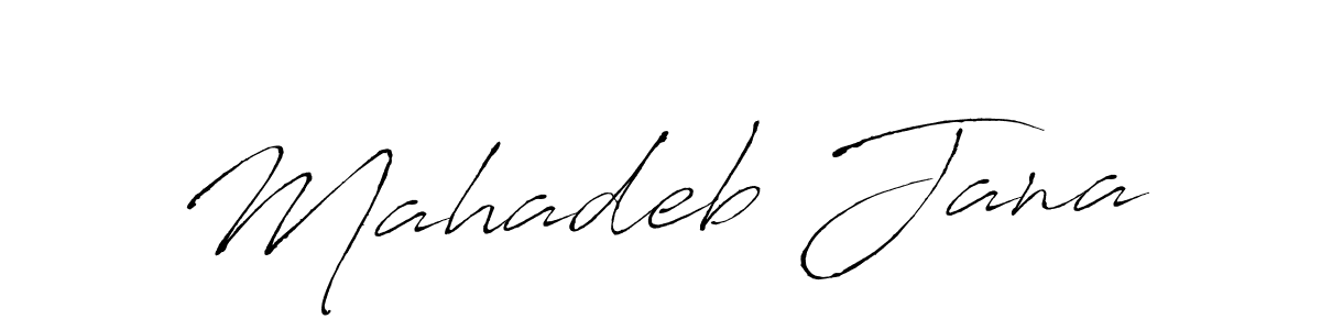 Design your own signature with our free online signature maker. With this signature software, you can create a handwritten (Antro_Vectra) signature for name Mahadeb Jana. Mahadeb Jana signature style 6 images and pictures png