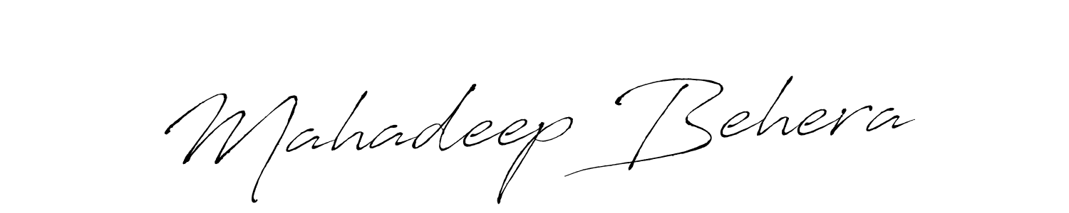 Make a beautiful signature design for name Mahadeep Behera. With this signature (Antro_Vectra) style, you can create a handwritten signature for free. Mahadeep Behera signature style 6 images and pictures png