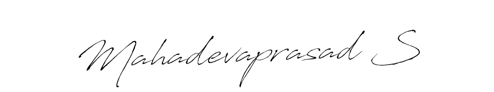 This is the best signature style for the Mahadevaprasad S name. Also you like these signature font (Antro_Vectra). Mix name signature. Mahadevaprasad S signature style 6 images and pictures png
