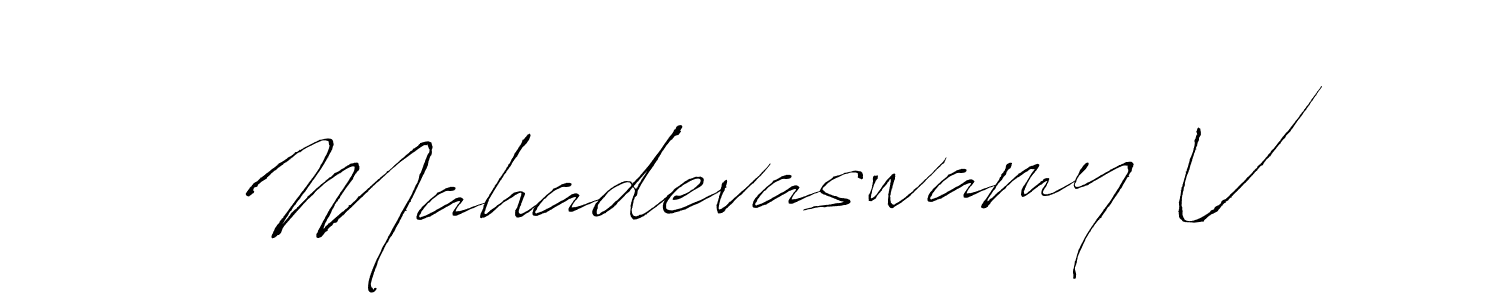 Also You can easily find your signature by using the search form. We will create Mahadevaswamy V name handwritten signature images for you free of cost using Antro_Vectra sign style. Mahadevaswamy V signature style 6 images and pictures png