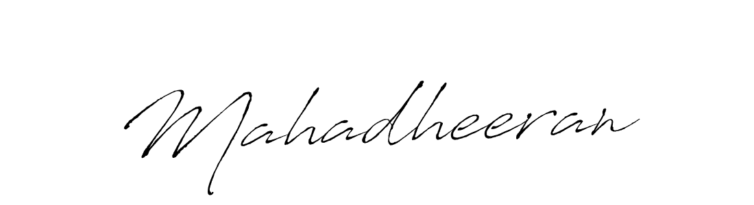 Create a beautiful signature design for name Mahadheeran. With this signature (Antro_Vectra) fonts, you can make a handwritten signature for free. Mahadheeran signature style 6 images and pictures png