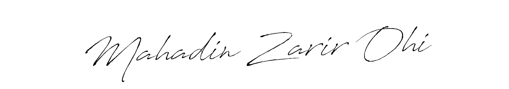 Antro_Vectra is a professional signature style that is perfect for those who want to add a touch of class to their signature. It is also a great choice for those who want to make their signature more unique. Get Mahadin Zarir Ohi name to fancy signature for free. Mahadin Zarir Ohi signature style 6 images and pictures png