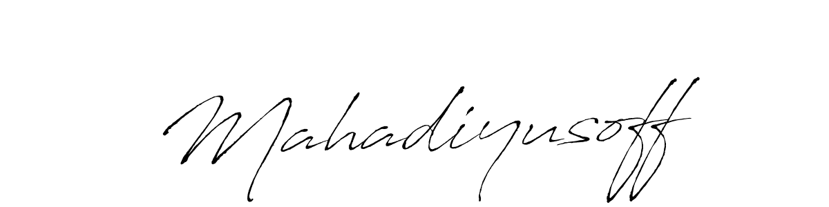 Make a beautiful signature design for name Mahadiyusoff. With this signature (Antro_Vectra) style, you can create a handwritten signature for free. Mahadiyusoff signature style 6 images and pictures png