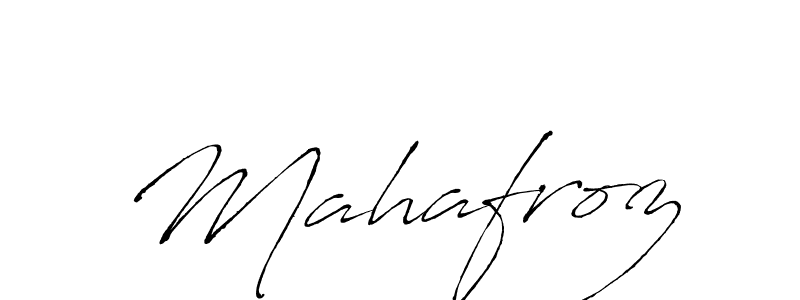 Antro_Vectra is a professional signature style that is perfect for those who want to add a touch of class to their signature. It is also a great choice for those who want to make their signature more unique. Get Mahafroz name to fancy signature for free. Mahafroz signature style 6 images and pictures png