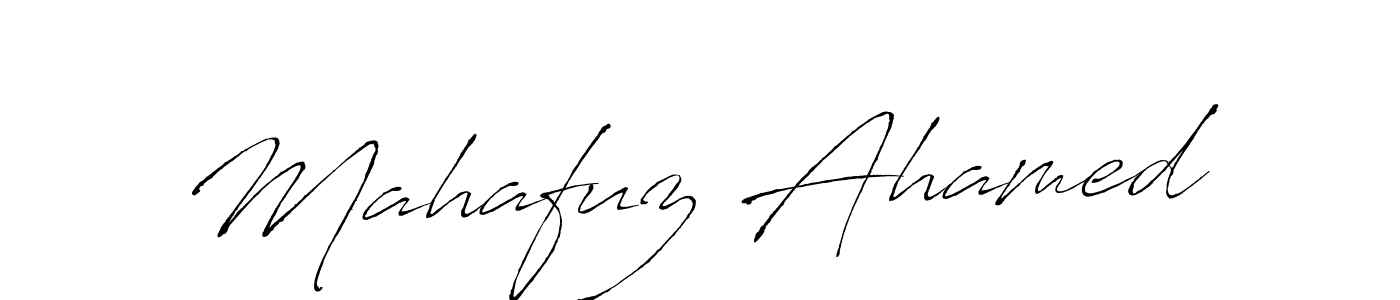 Create a beautiful signature design for name Mahafuz Ahamed. With this signature (Antro_Vectra) fonts, you can make a handwritten signature for free. Mahafuz Ahamed signature style 6 images and pictures png