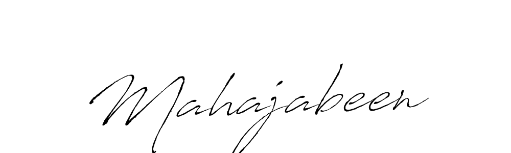 Use a signature maker to create a handwritten signature online. With this signature software, you can design (Antro_Vectra) your own signature for name Mahajabeen. Mahajabeen signature style 6 images and pictures png