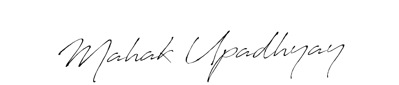 Also You can easily find your signature by using the search form. We will create Mahak Upadhyay name handwritten signature images for you free of cost using Antro_Vectra sign style. Mahak Upadhyay signature style 6 images and pictures png