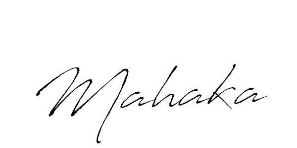 How to make Mahaka name signature. Use Antro_Vectra style for creating short signs online. This is the latest handwritten sign. Mahaka signature style 6 images and pictures png