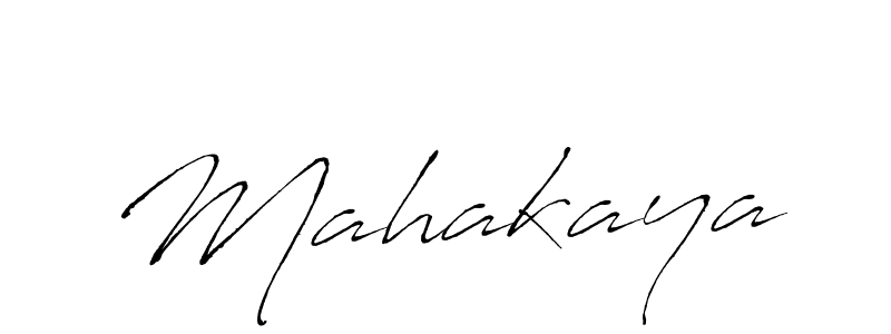 Make a beautiful signature design for name Mahakaya. With this signature (Antro_Vectra) style, you can create a handwritten signature for free. Mahakaya signature style 6 images and pictures png