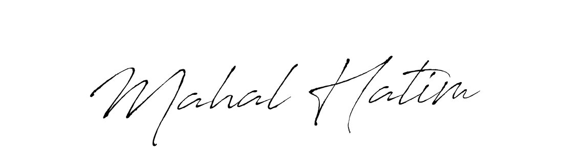 Design your own signature with our free online signature maker. With this signature software, you can create a handwritten (Antro_Vectra) signature for name Mahal Hatim. Mahal Hatim signature style 6 images and pictures png